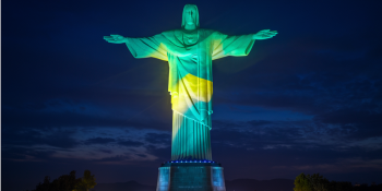 Cristo Redentor Brilhará em Azul e Amarelo em Solidariedade à Ucrânia