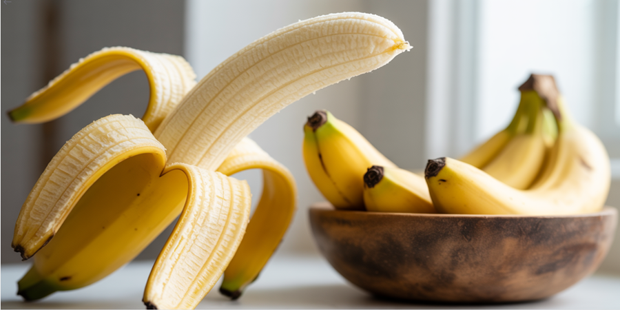 Bananas maduras são fontes naturais de energia, potássio e bem-estar — um verdadeiro combustível para o corpo e o cérebro. / Ideia